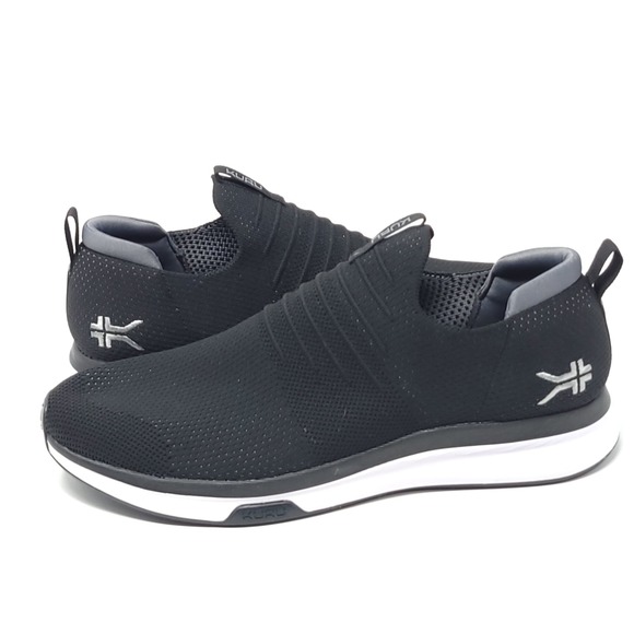 Kuru Atom Shoes Men's 11 Slip On Walking Sneakers Black Comfort Casual Kurucloud - Picture 1 of 16